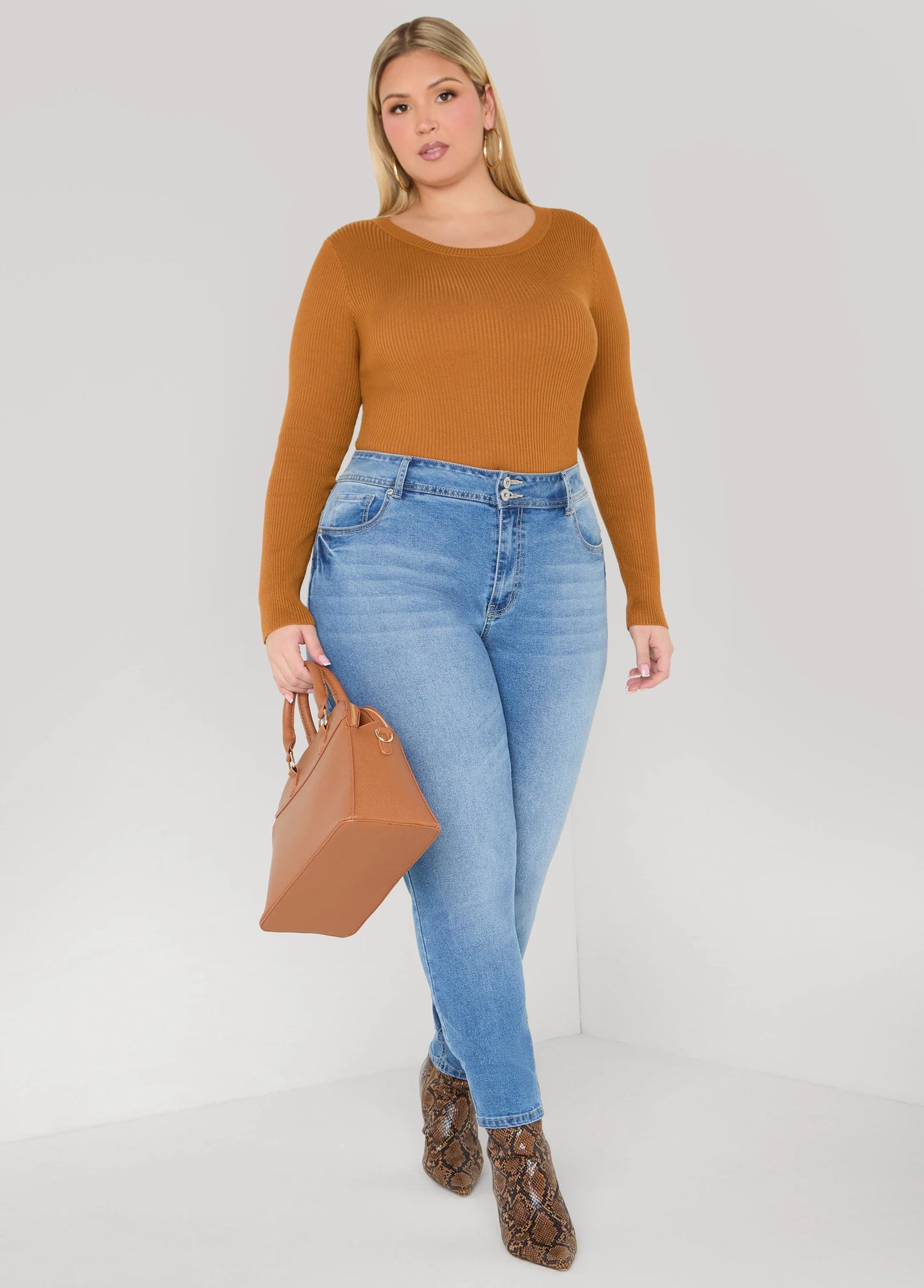 Ribbed Crewneck Sweater