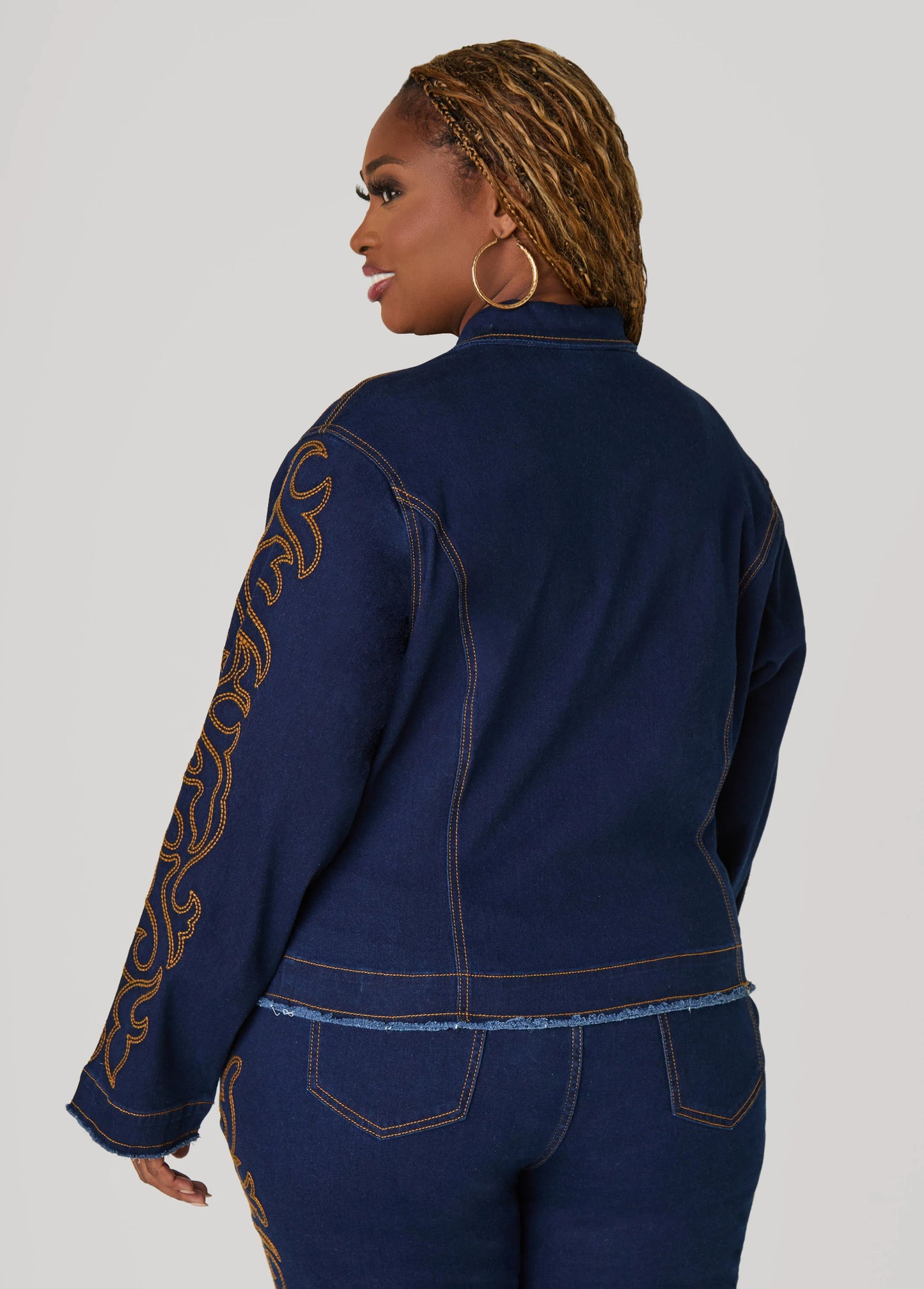 Embroidered Denim Jacket