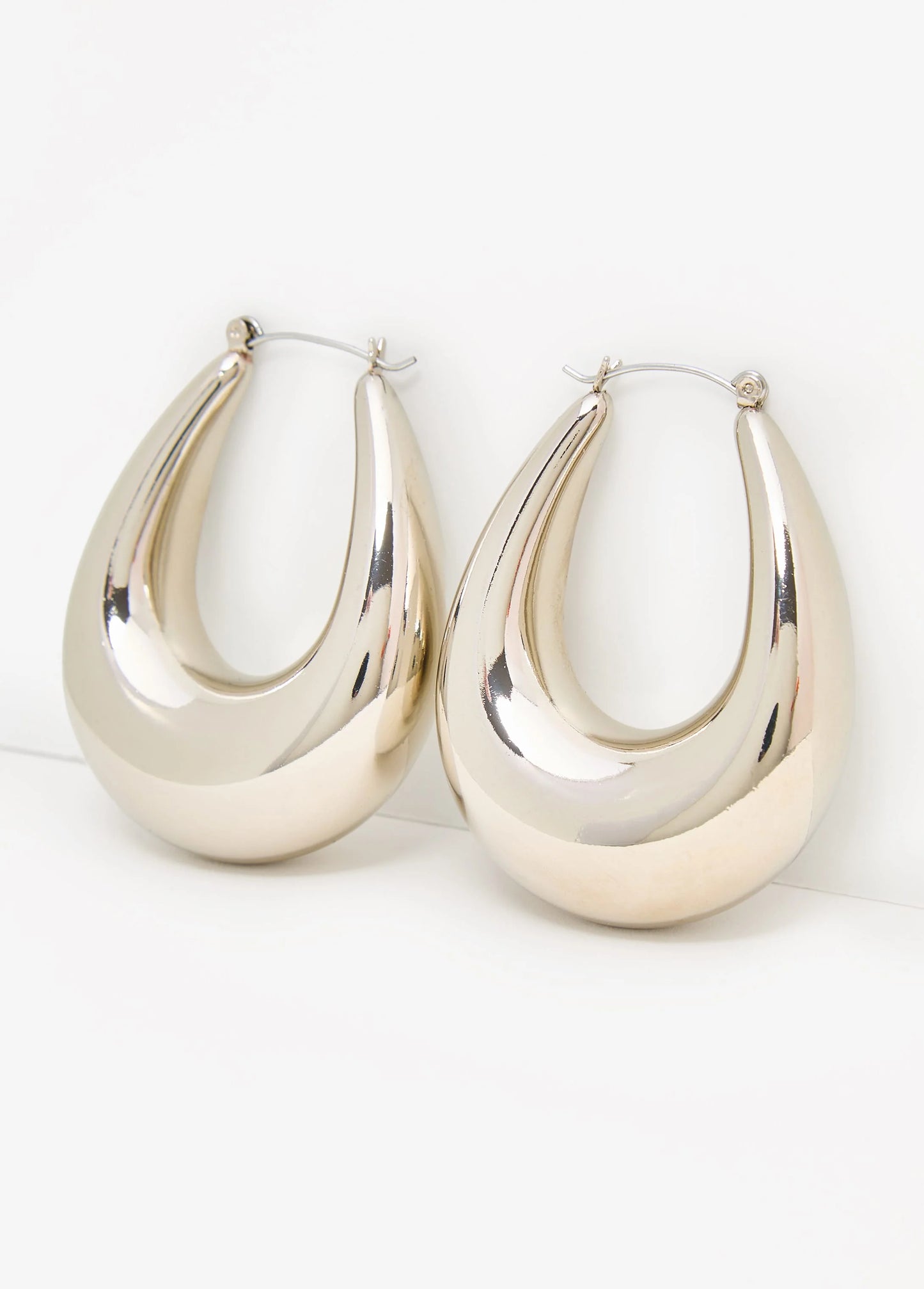 Puff Hoop Earrings