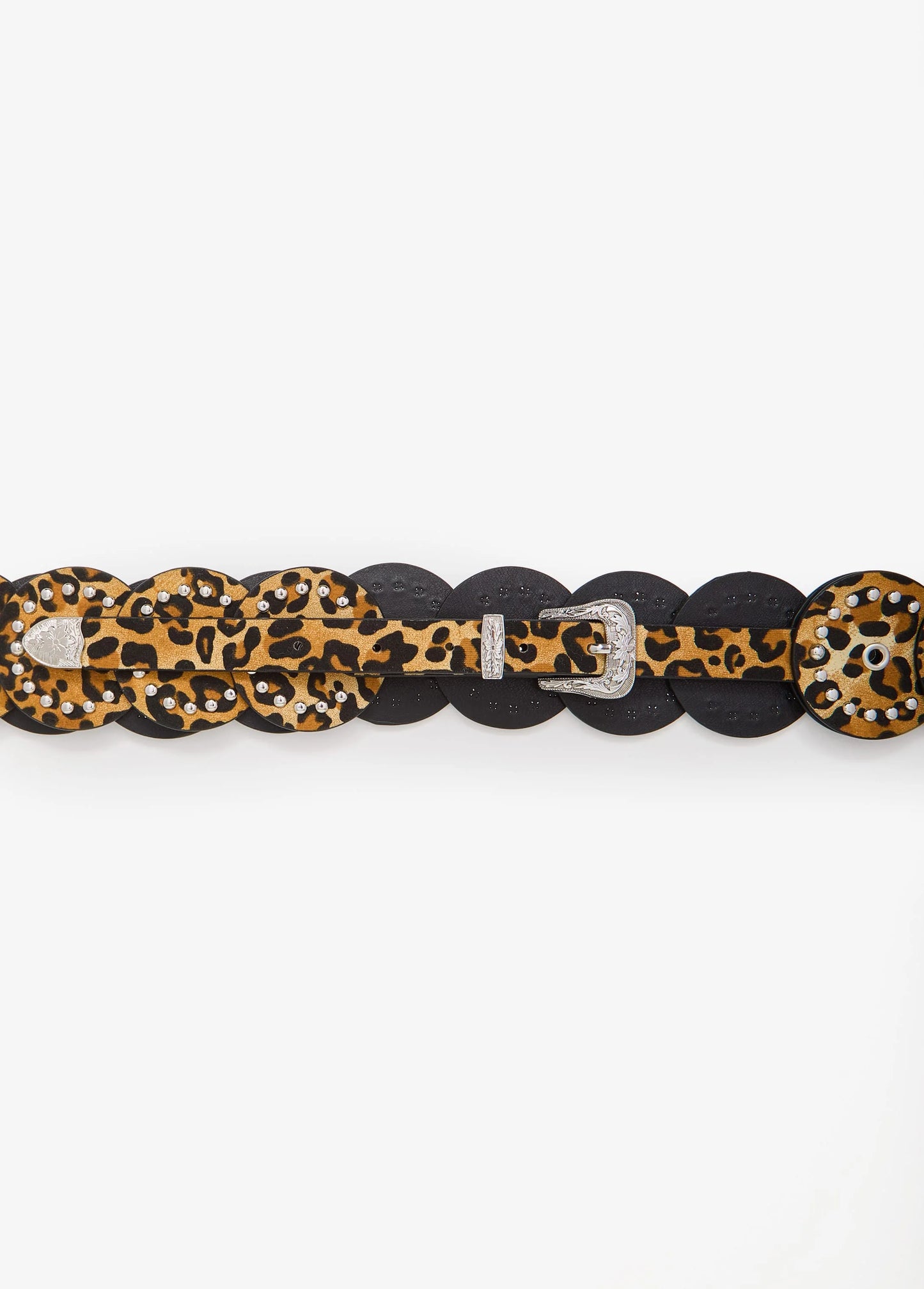 Leopard Print Disc Belt