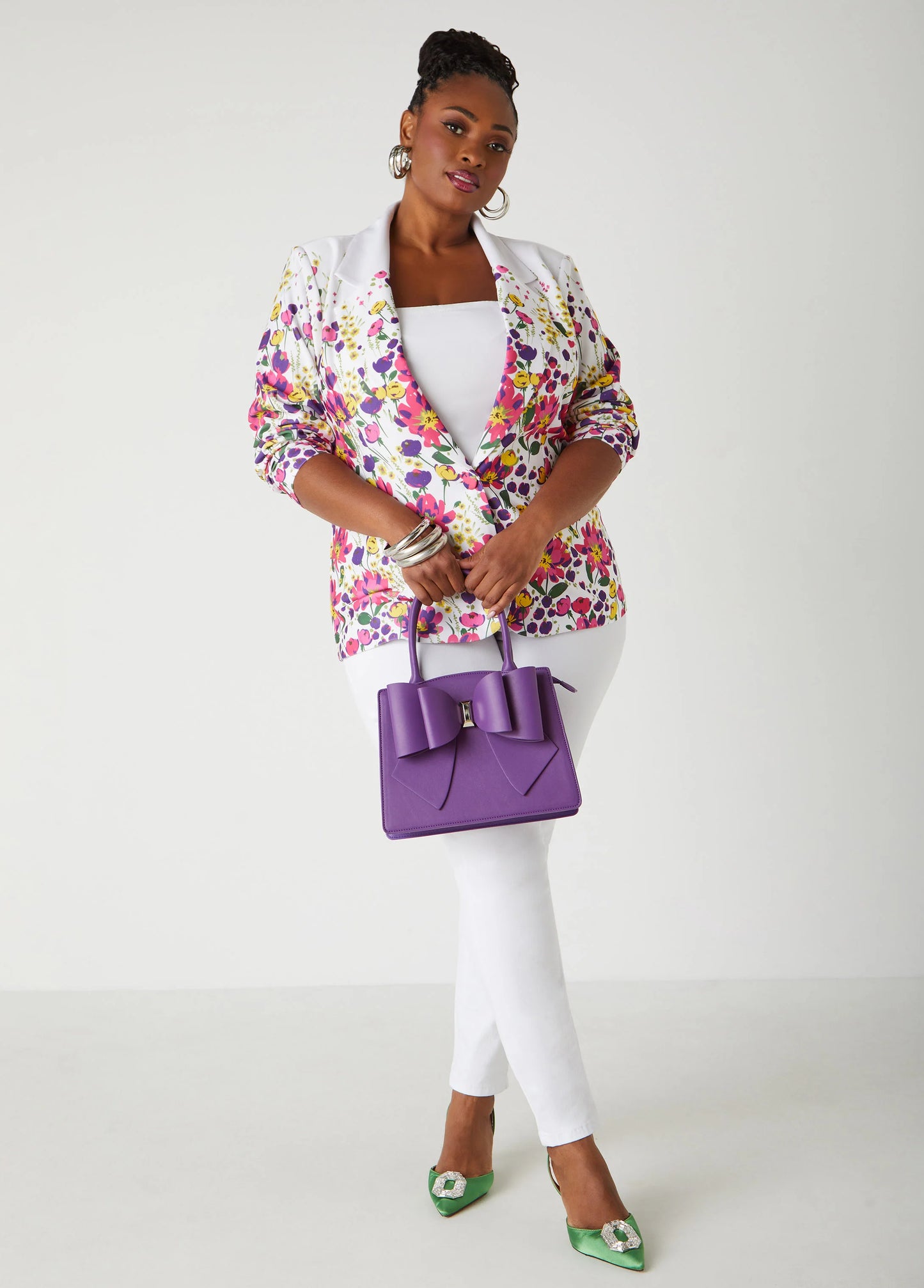 Oversize Bow Embellished Tote