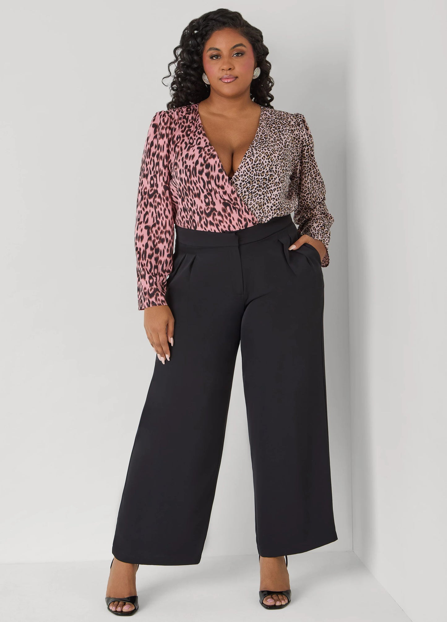 Sateen Wide Leg Pants