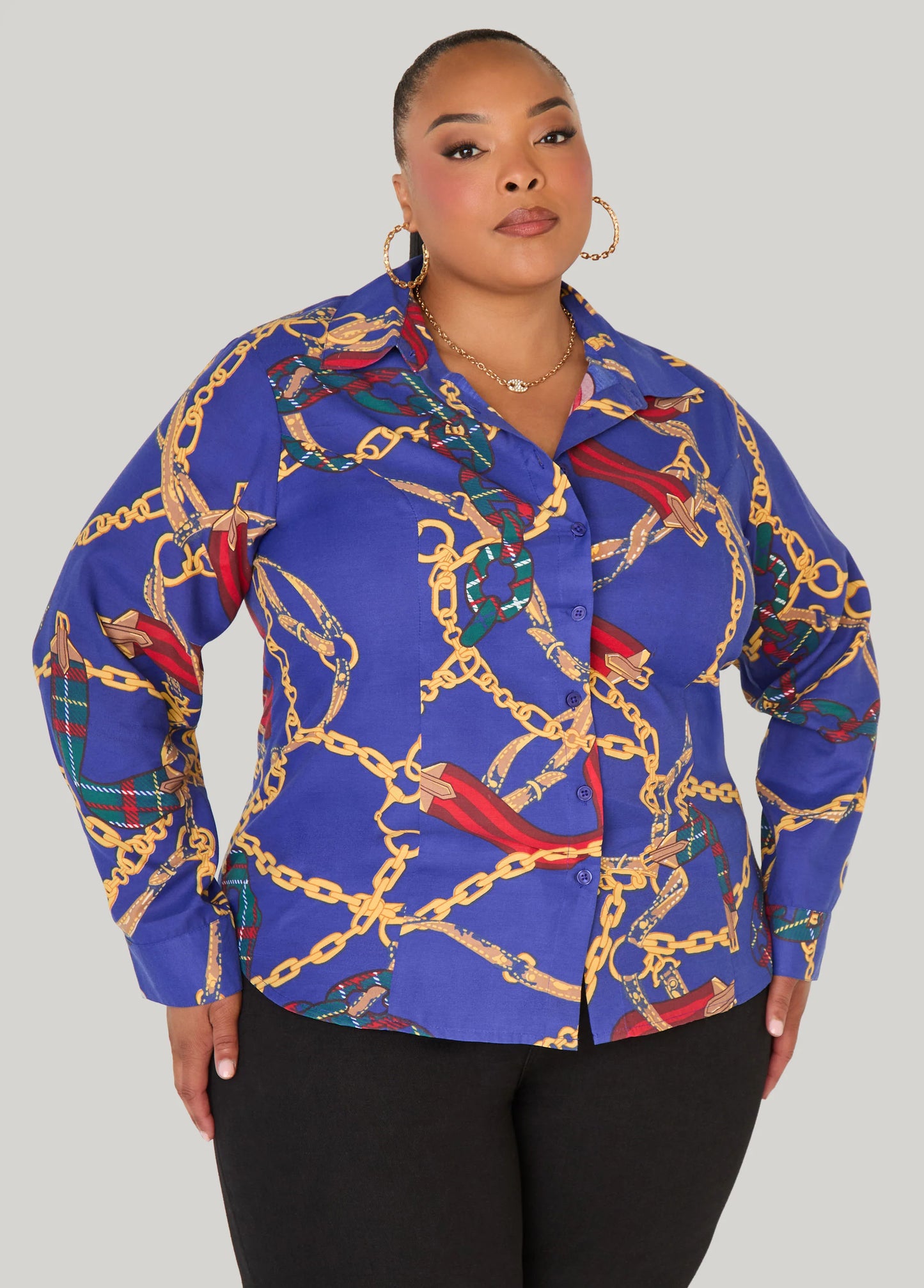 Chain Cotton Blend Shirt