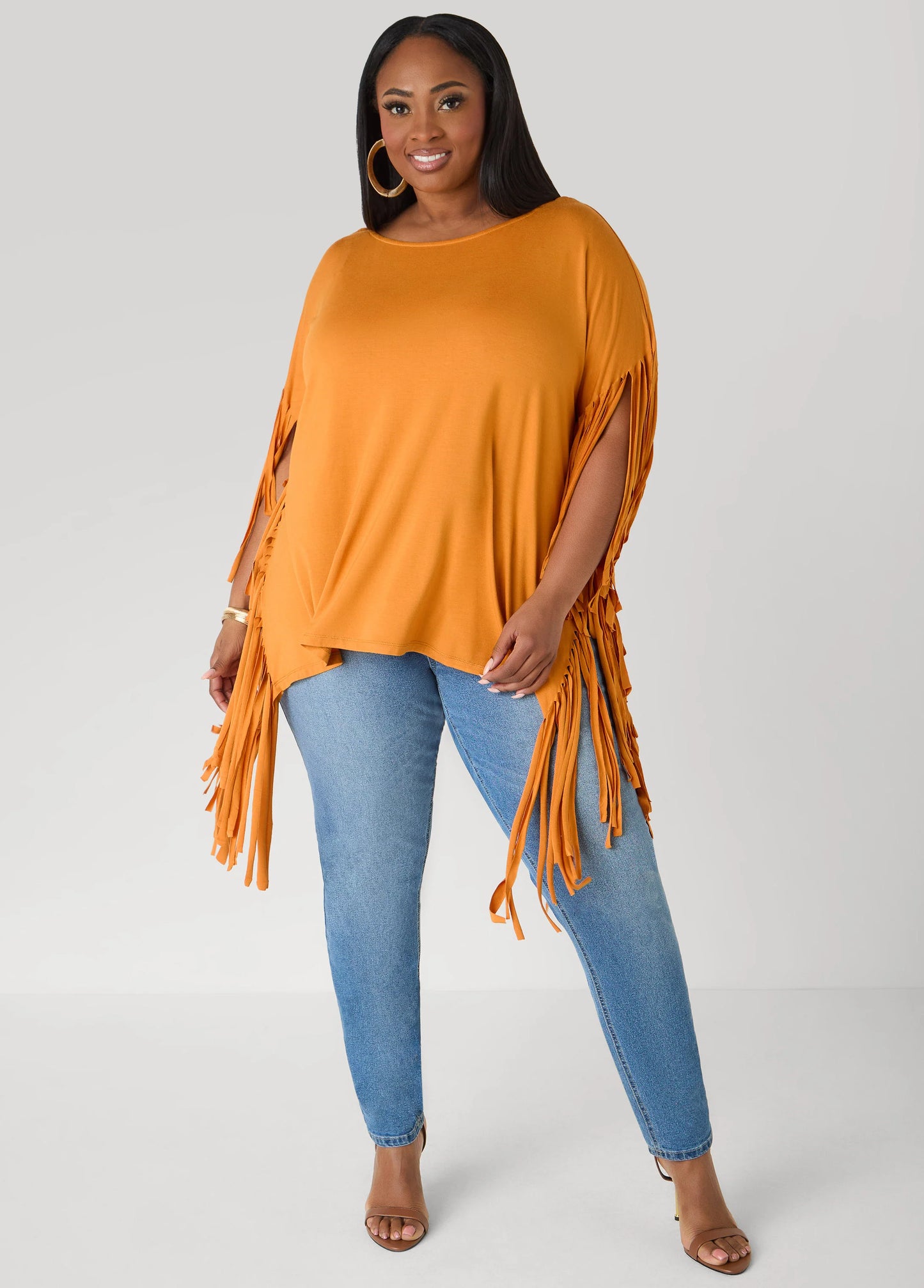 Fringed Oversized T Shirt