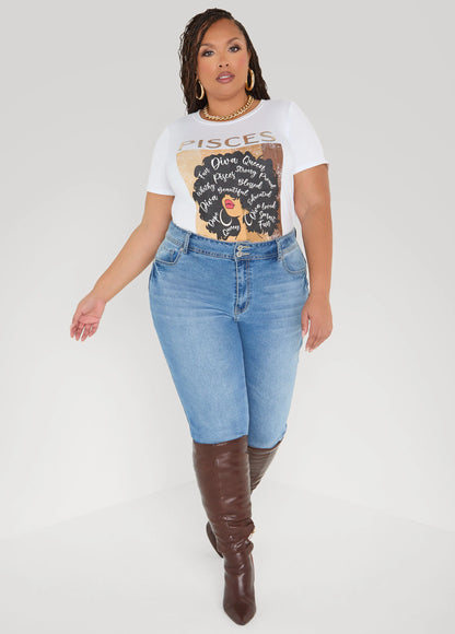 Pisces Metallic Graphic Tee