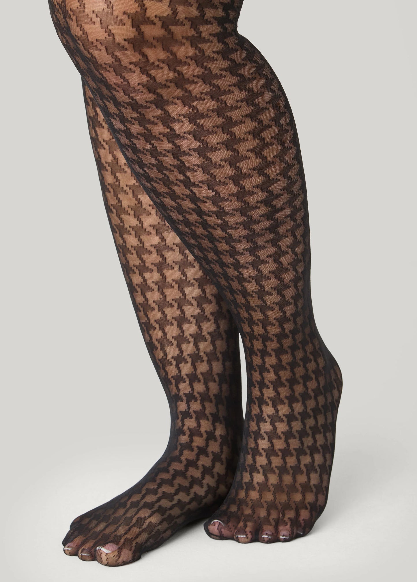 Herringbone Footed Tights
