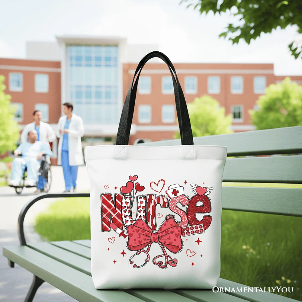 Nurse Heart Canvas Tote Bag