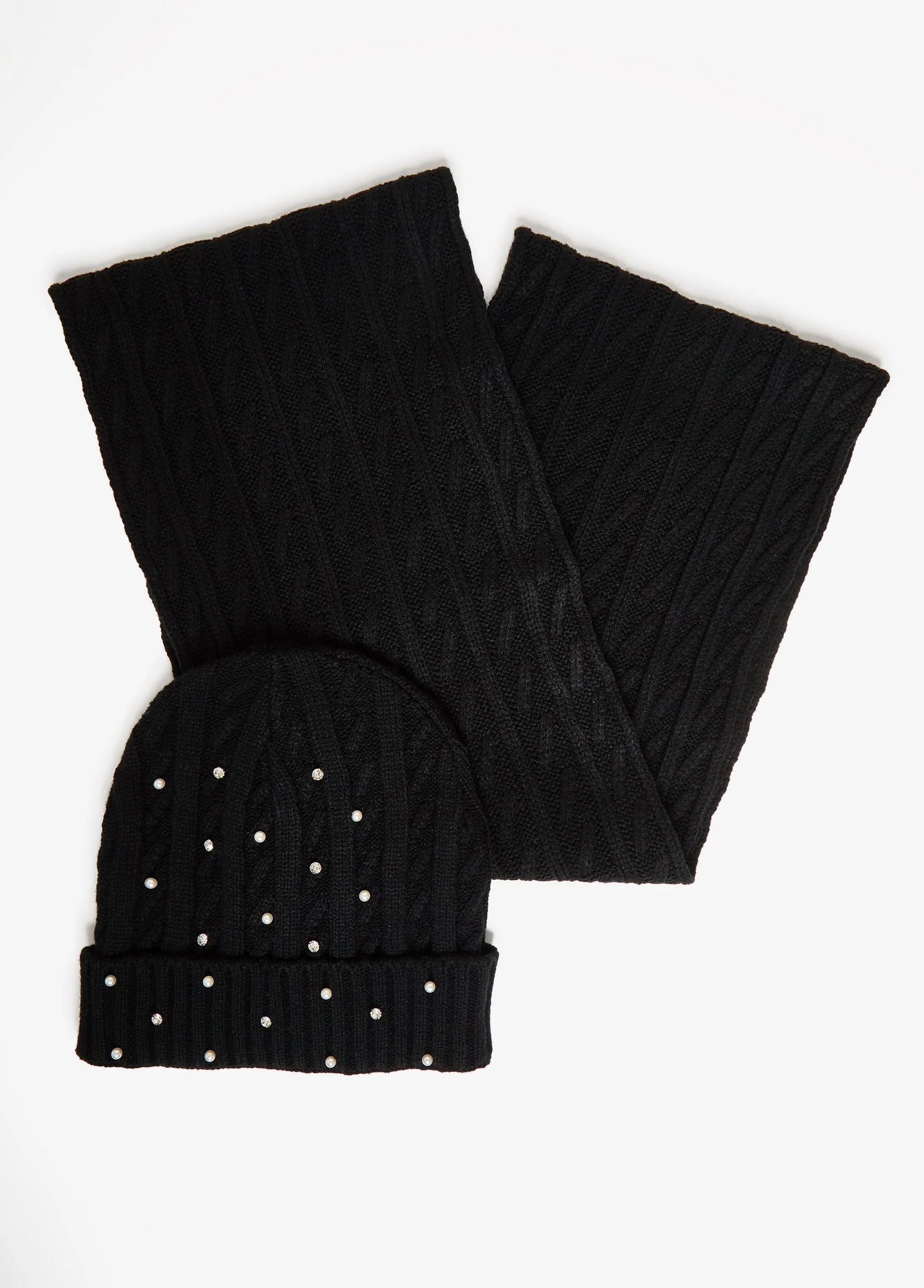 Crystal And Faux Pearl Hat Gift Set
