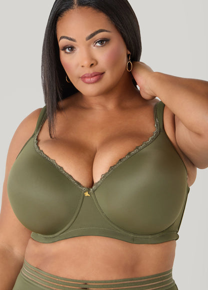 Lace Trim Full Coverage Butterfly Bra