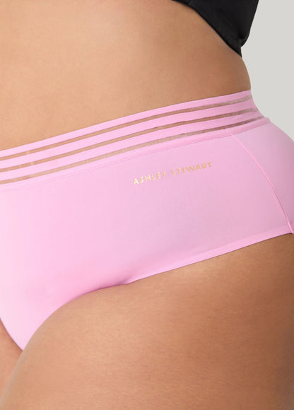 Sheer Waist Microfiber Briefs