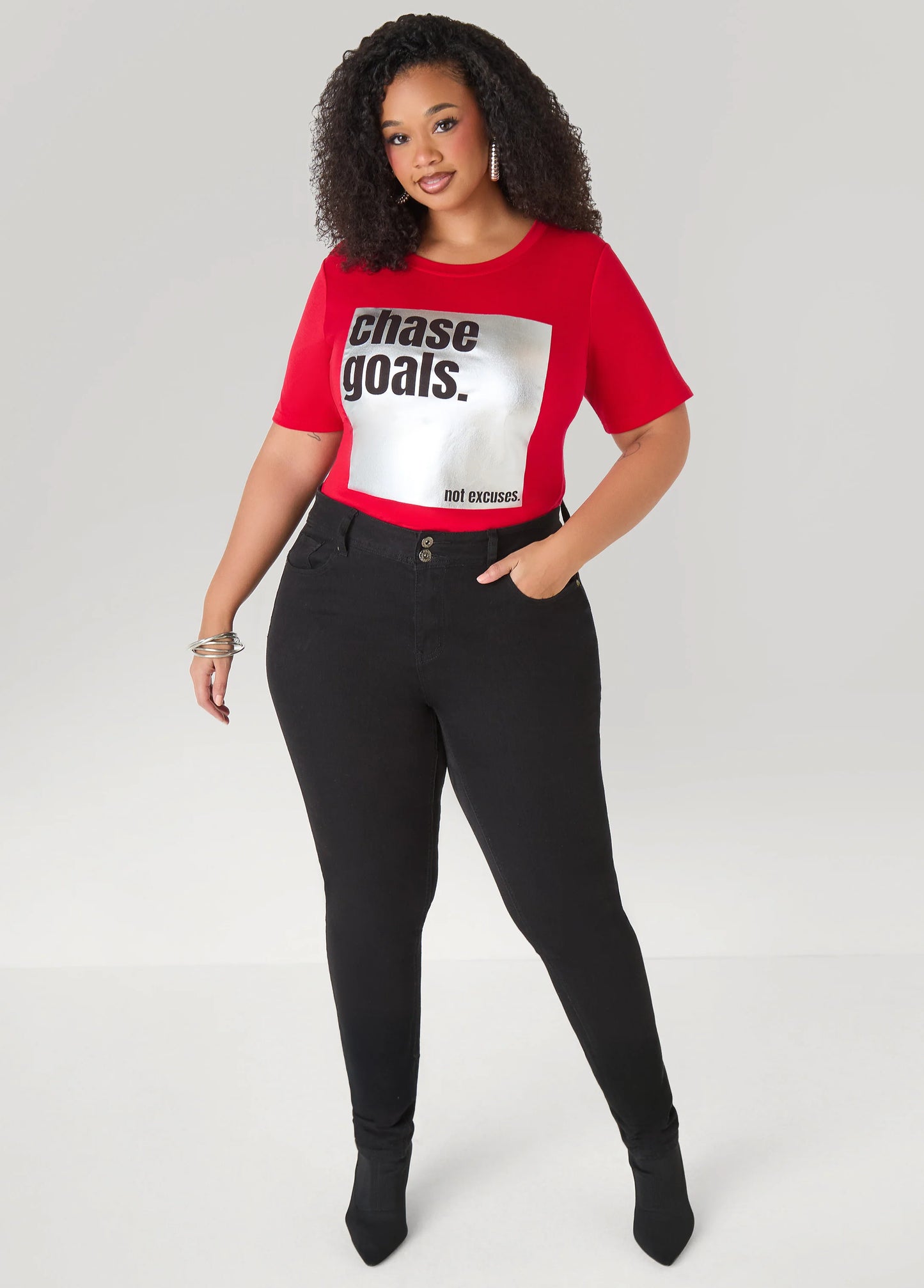 Chase Goals Metallic Graphic Tee