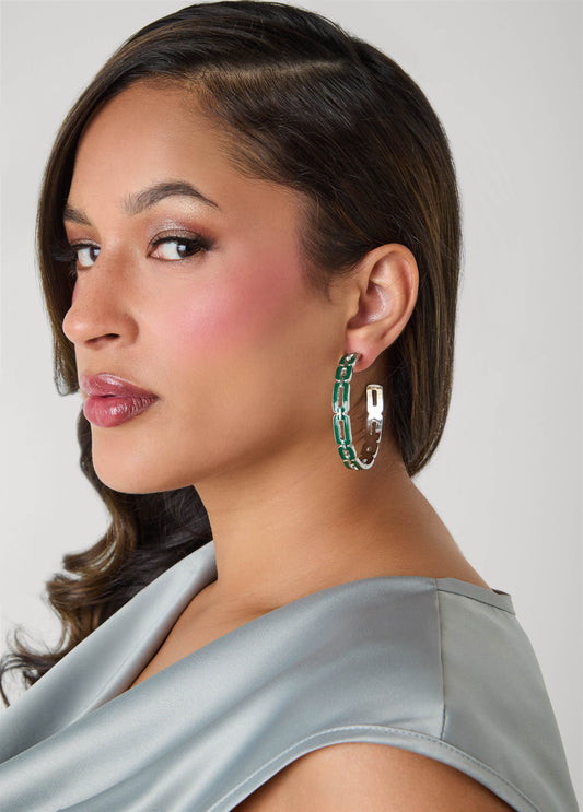 Chain Hoop Earrings