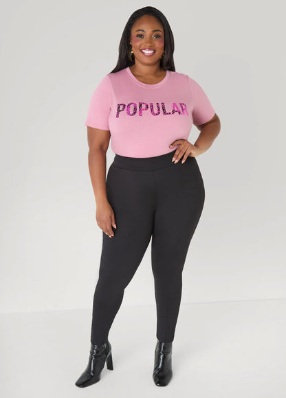 Seam Detailed Ponte Leggings
