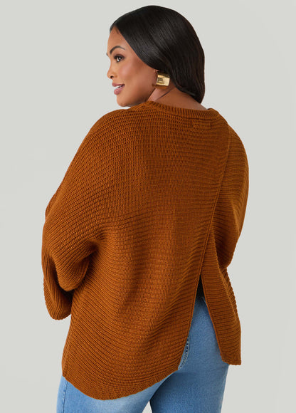 Crisscross Ribbed Sweater