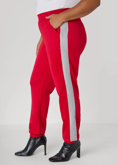 Metallic Paneled Joggers