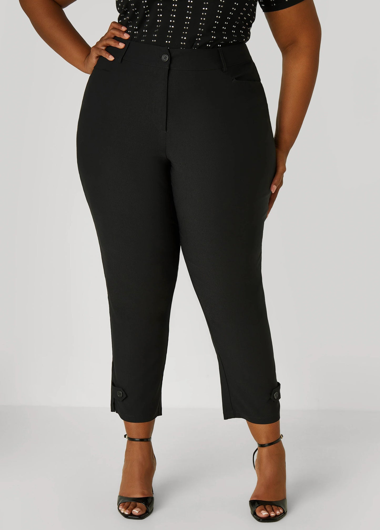 Millennium Tab Detail Ankle Pants