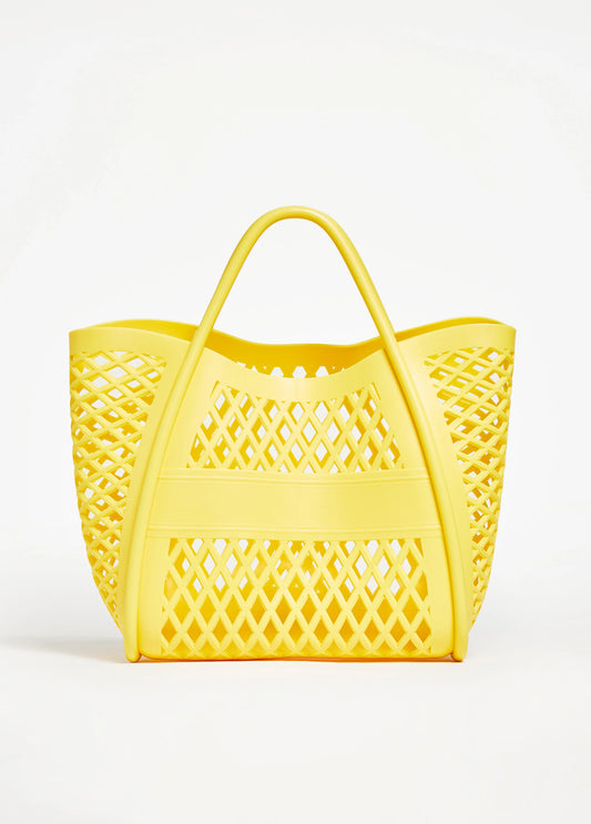 Lattice Rubber Shopping Tote
