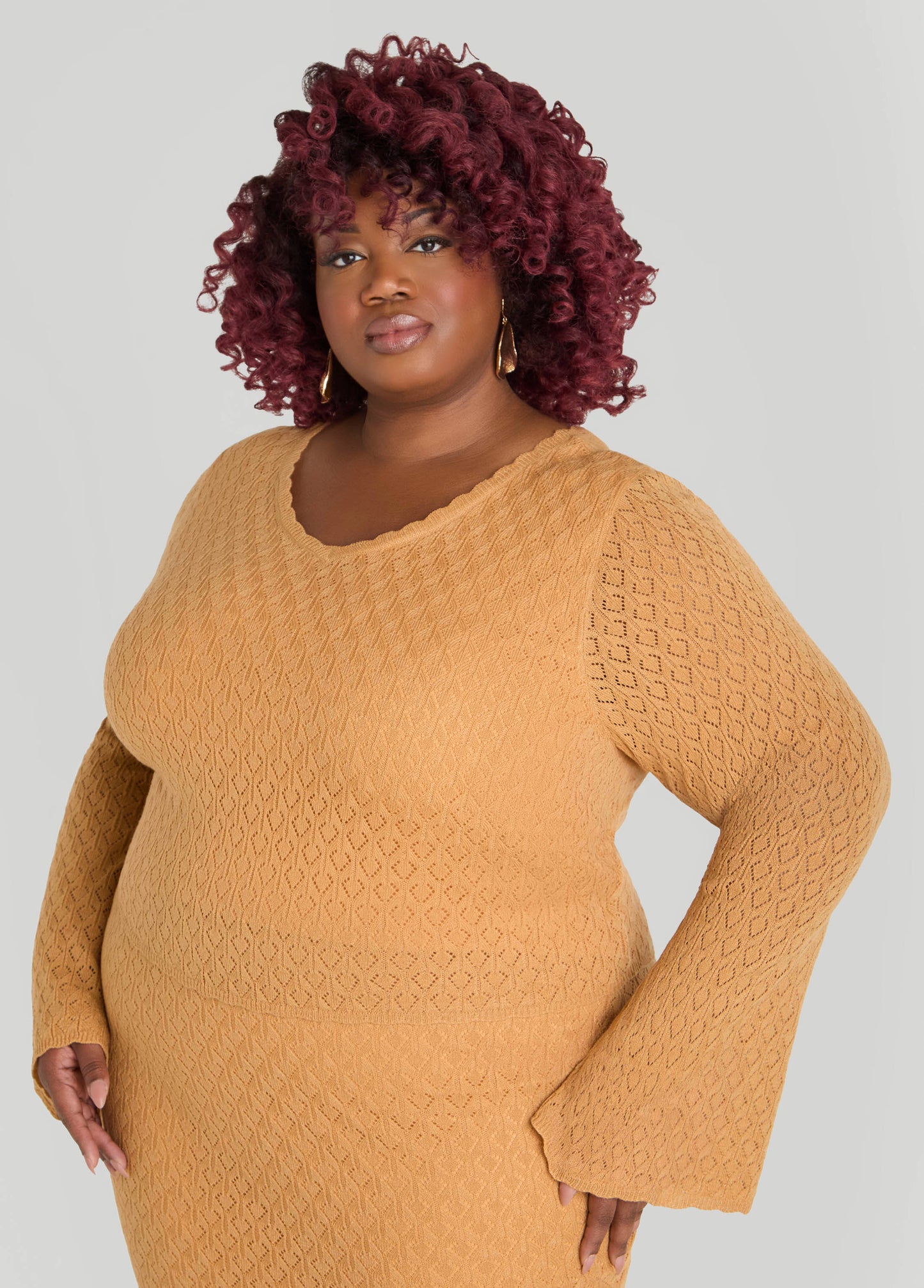 Pointelle Knit Top