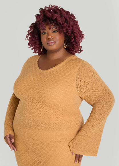 Pointelle Knit Top