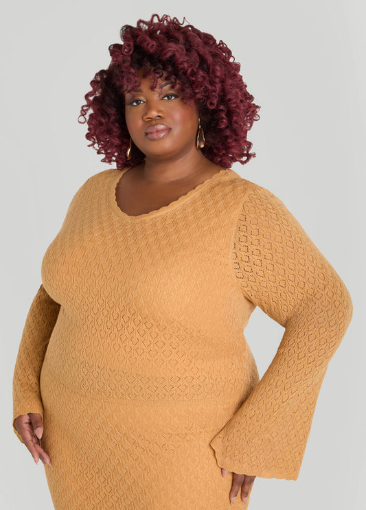 Pointelle Knit Top