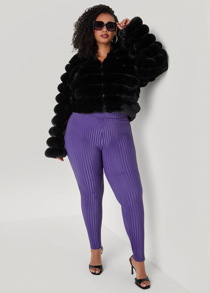 Striped Liquid Leggings