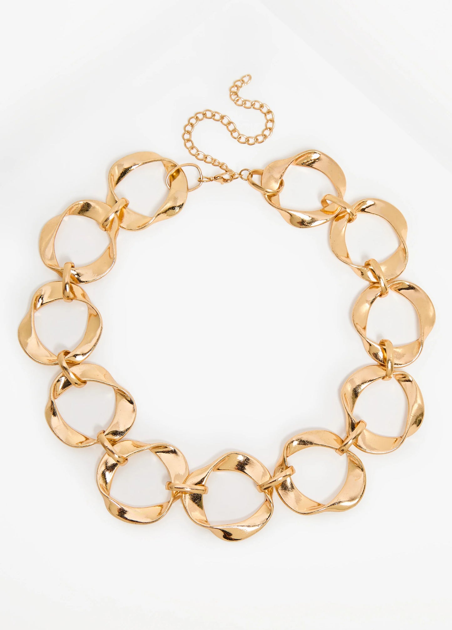 Twisted Gold Tone Necklace