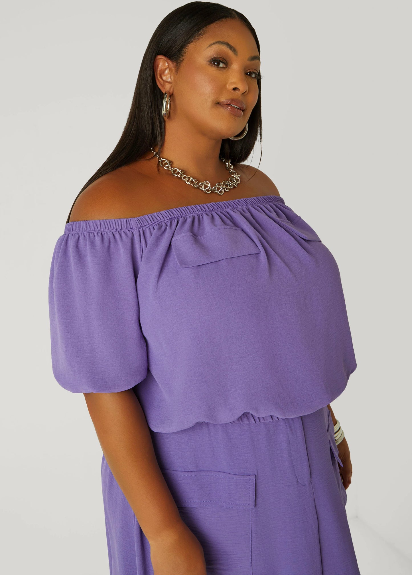 Textured Off The Shoulder Blouse