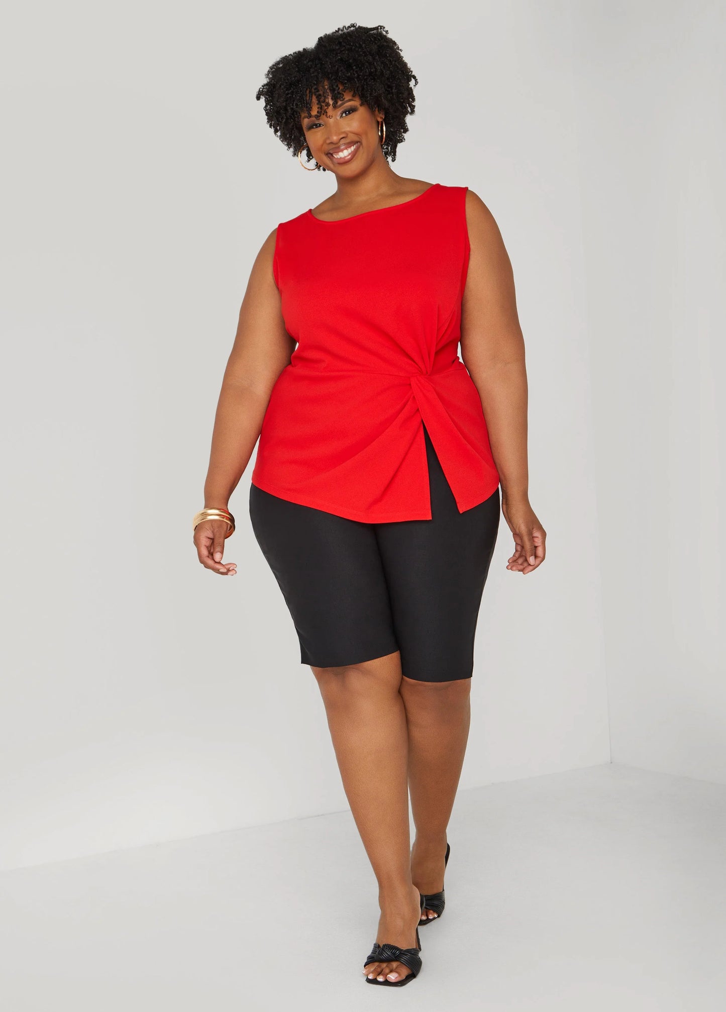 Knotted Split Front Top