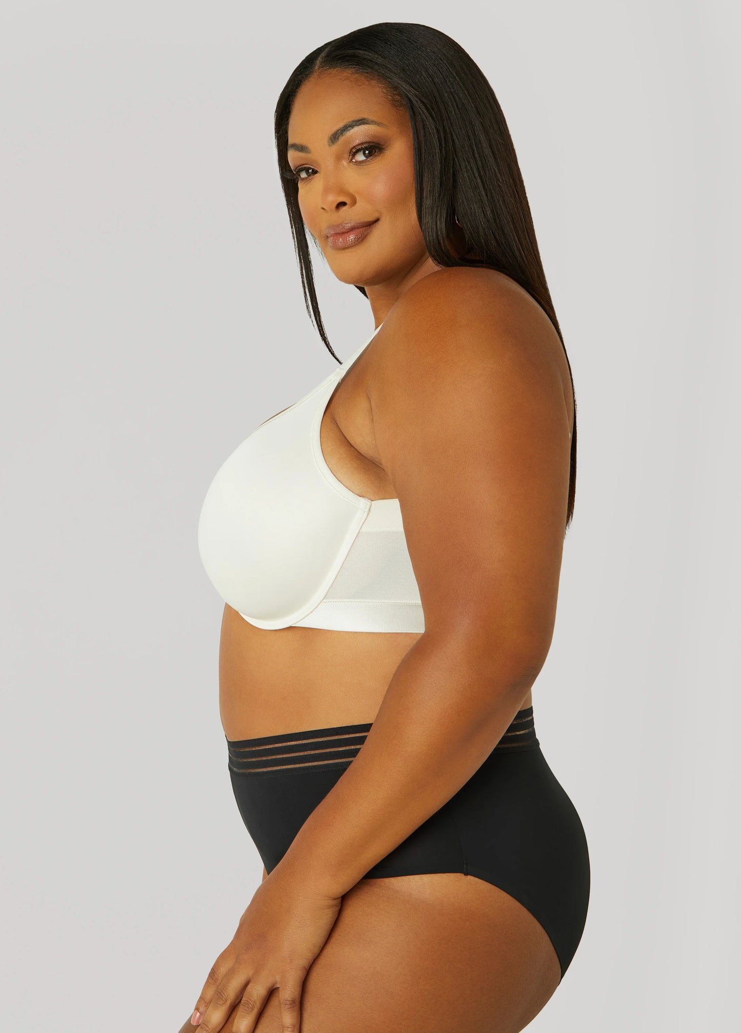 Satin Underwire Minimizer Bra