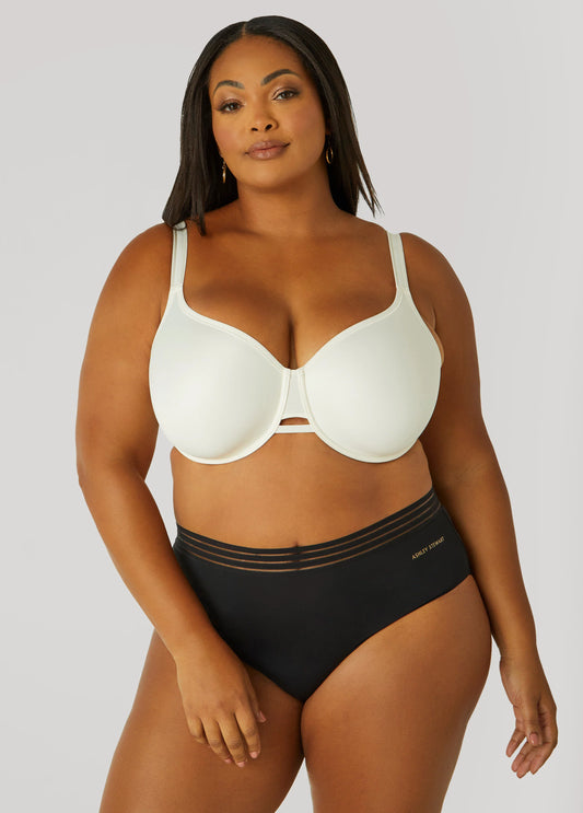 Satin Underwire Minimizer Bra