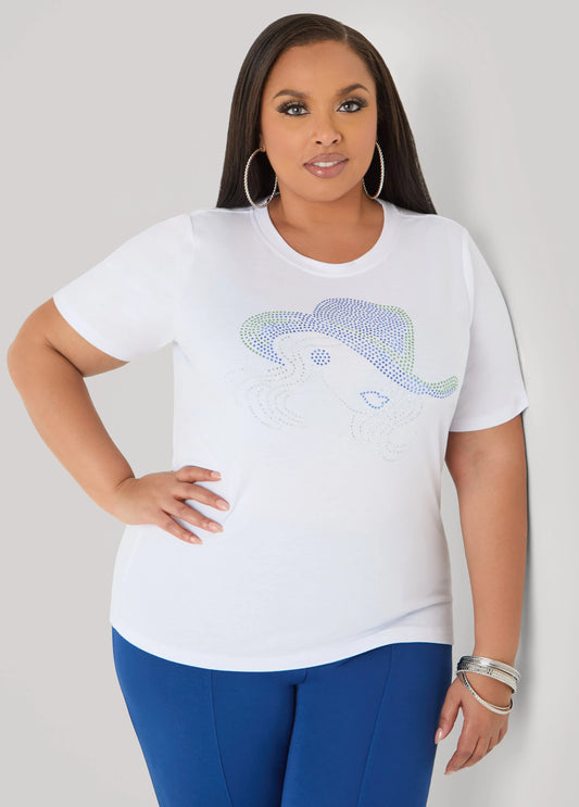 Crystal Cowgirl Jersey Tee