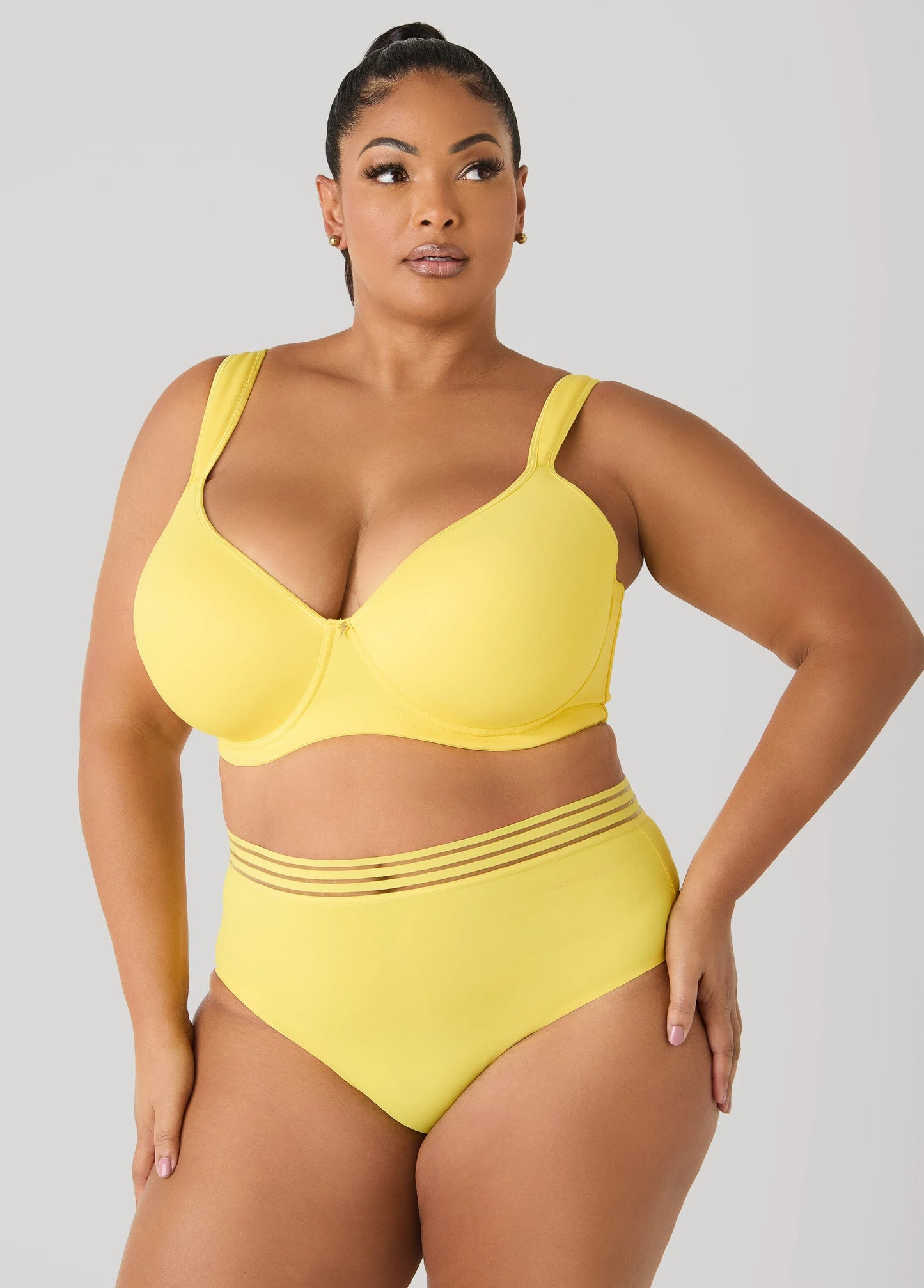 Sheer Waist Microfiber Briefs