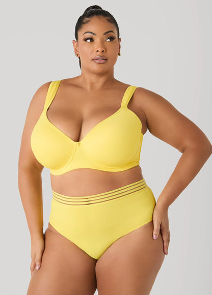 Sheer Waist Microfiber Briefs