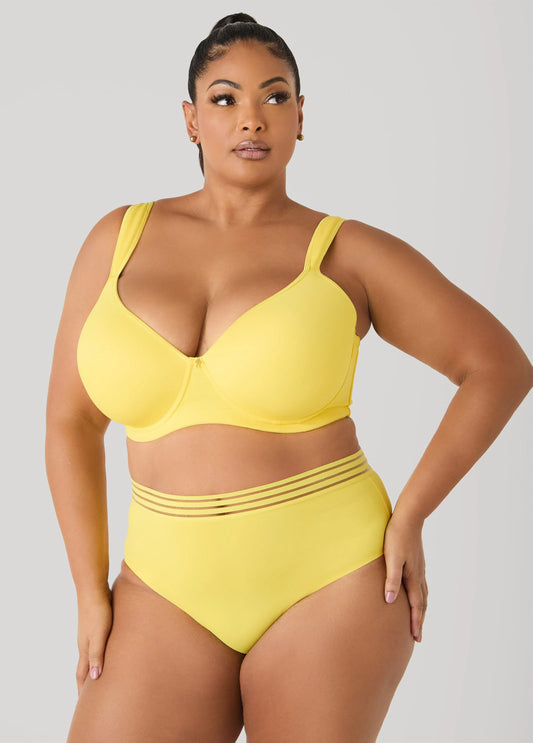 Sheer Waist Microfiber Briefs
