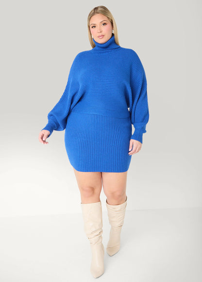 Ribbed Mini Sweater Skirt