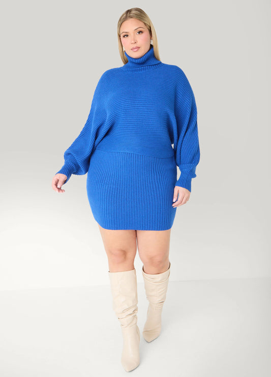 Ribbed Mini Sweater Skirt