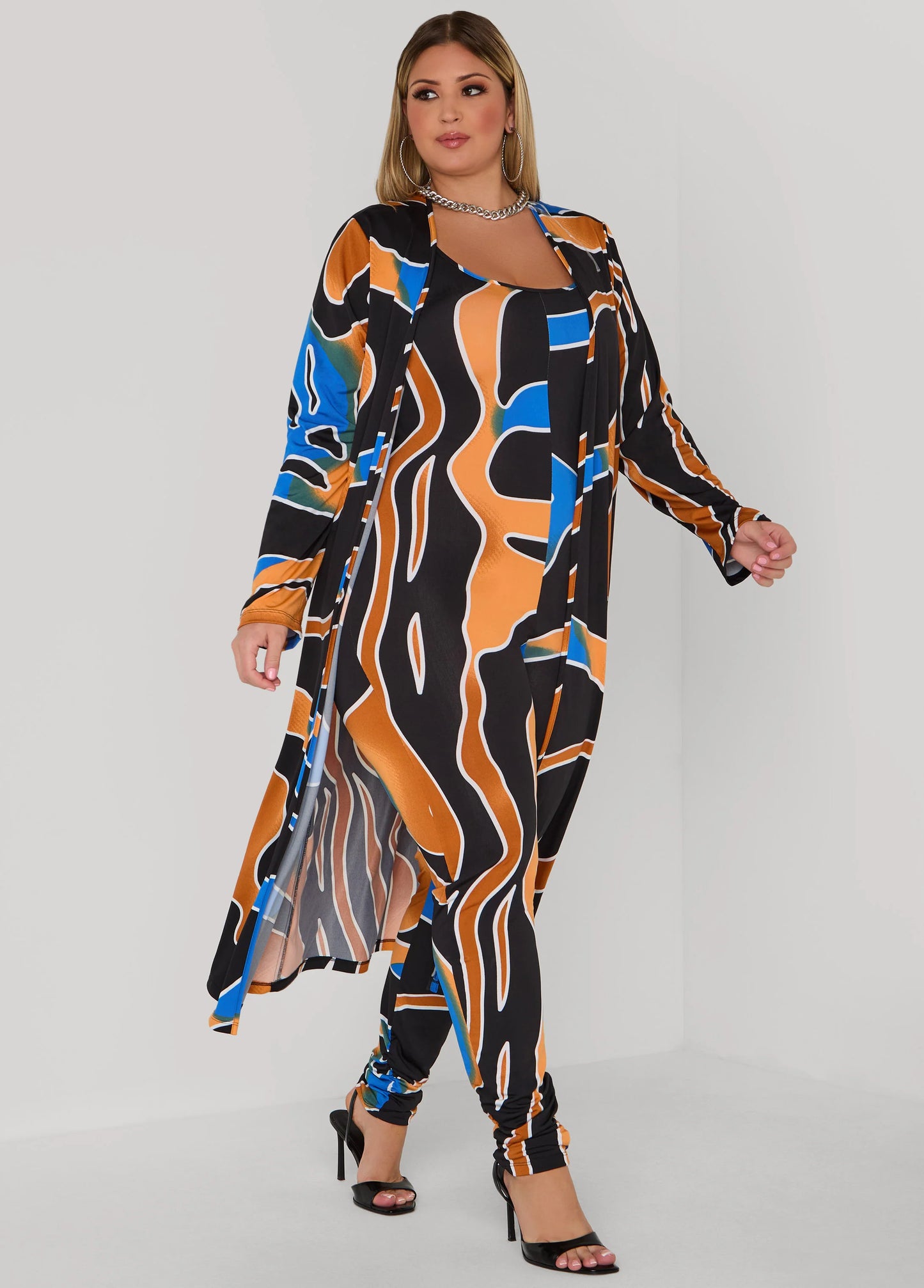 Abstract Print Catsuit