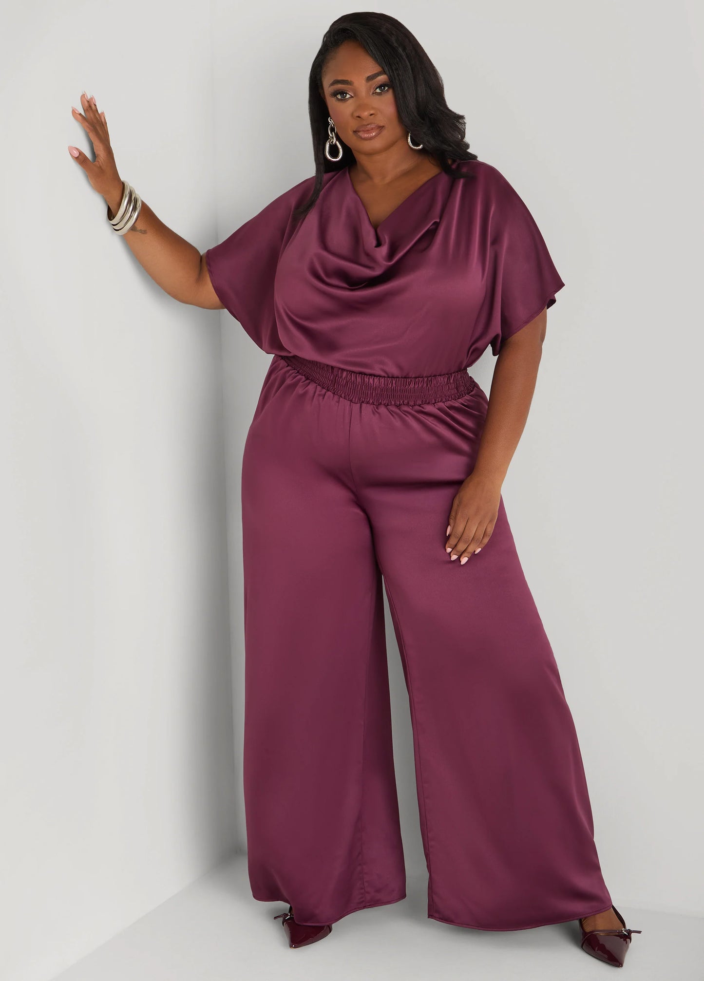 Satin Wide Leg Pants