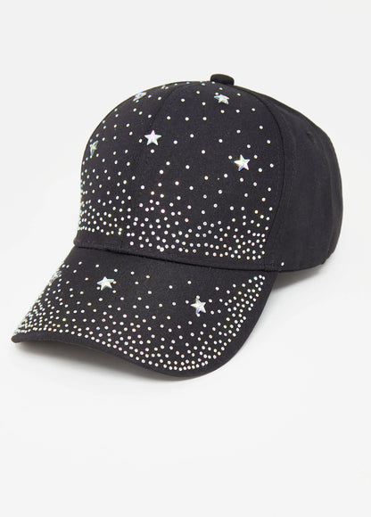 Crystal Denim Baseball Hat