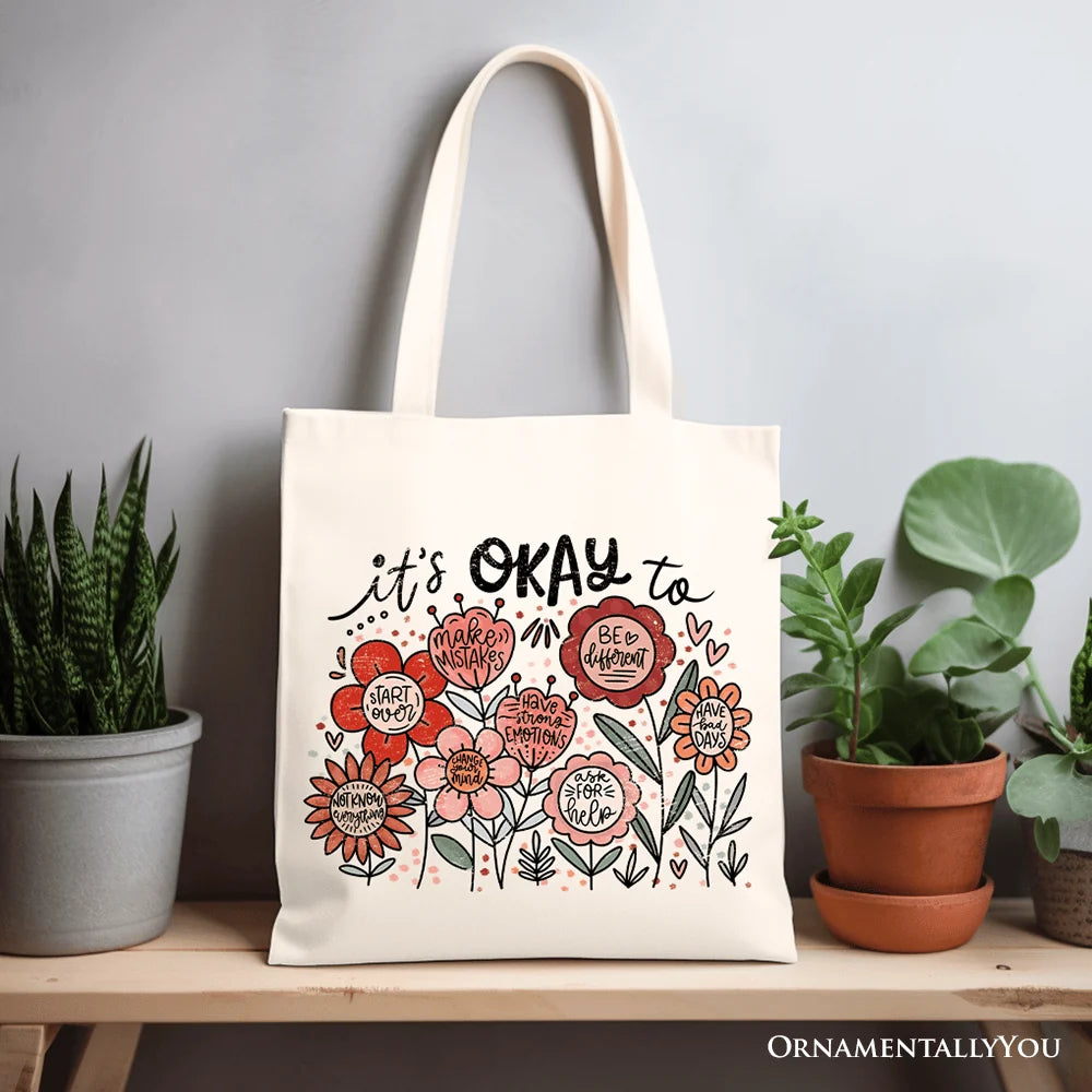 Its Okay Canvas Tote Bag