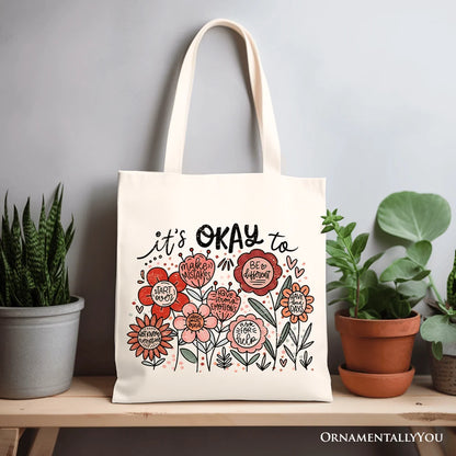 Its Okay Canvas Tote Bag