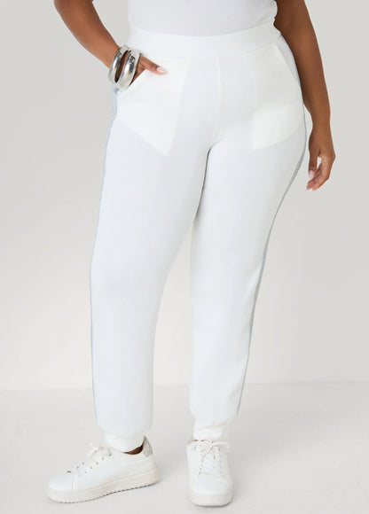 Metallic Paneled Joggers