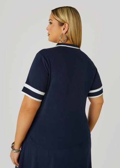 Zip Front Polo Shirt