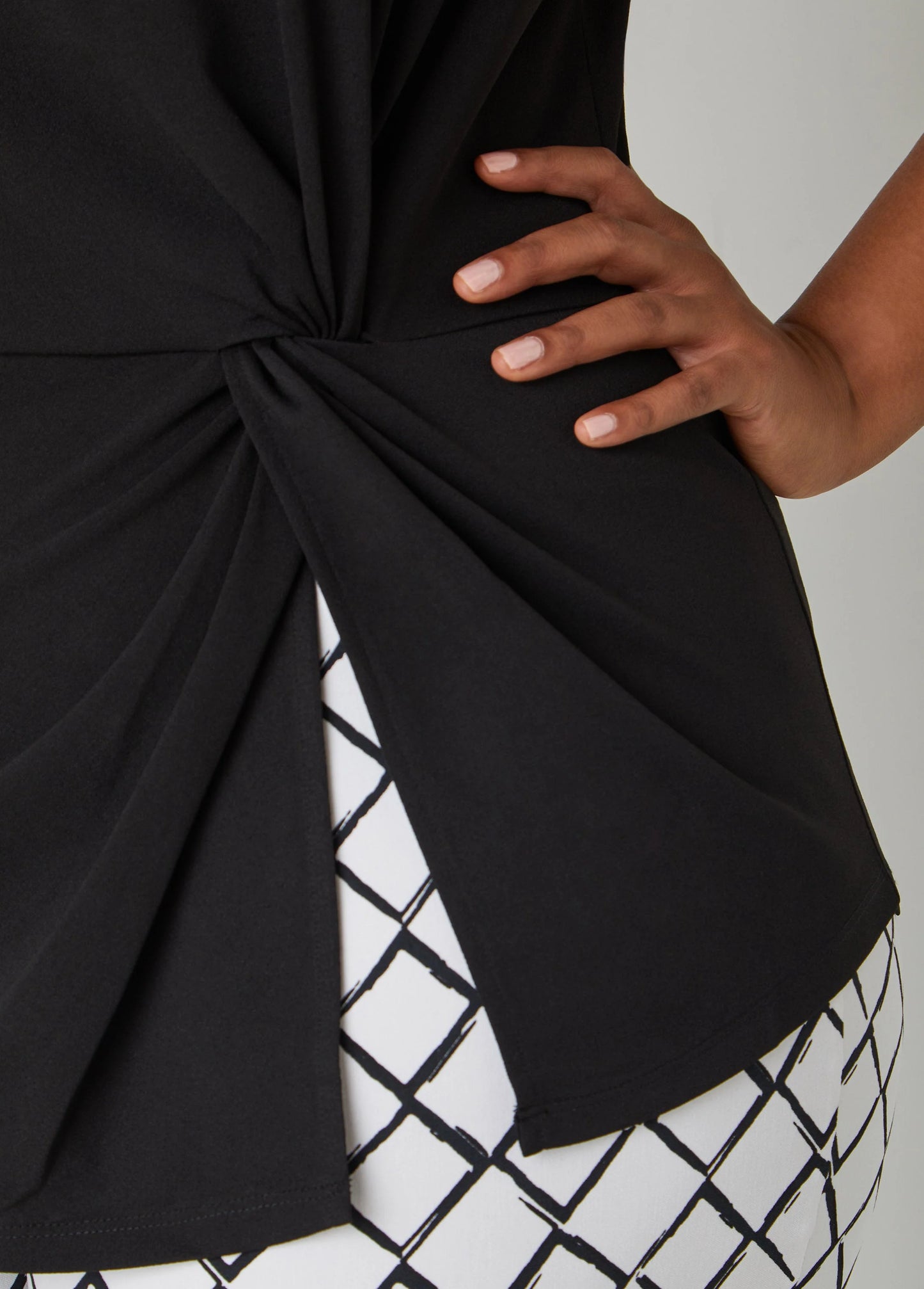 Knotted Split Front Top