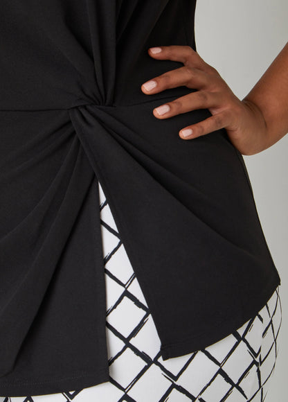 Knotted Split Front Top