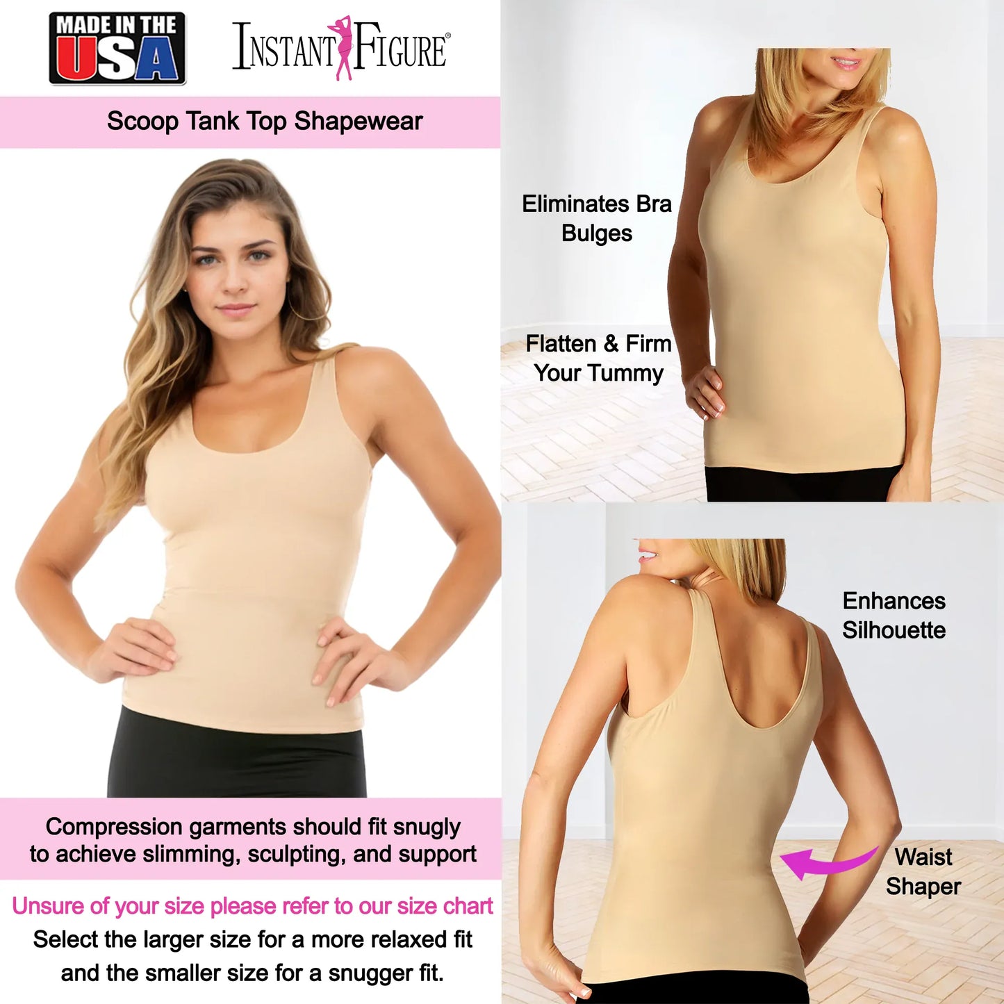 InstantFigure Compression Shapewear Tank