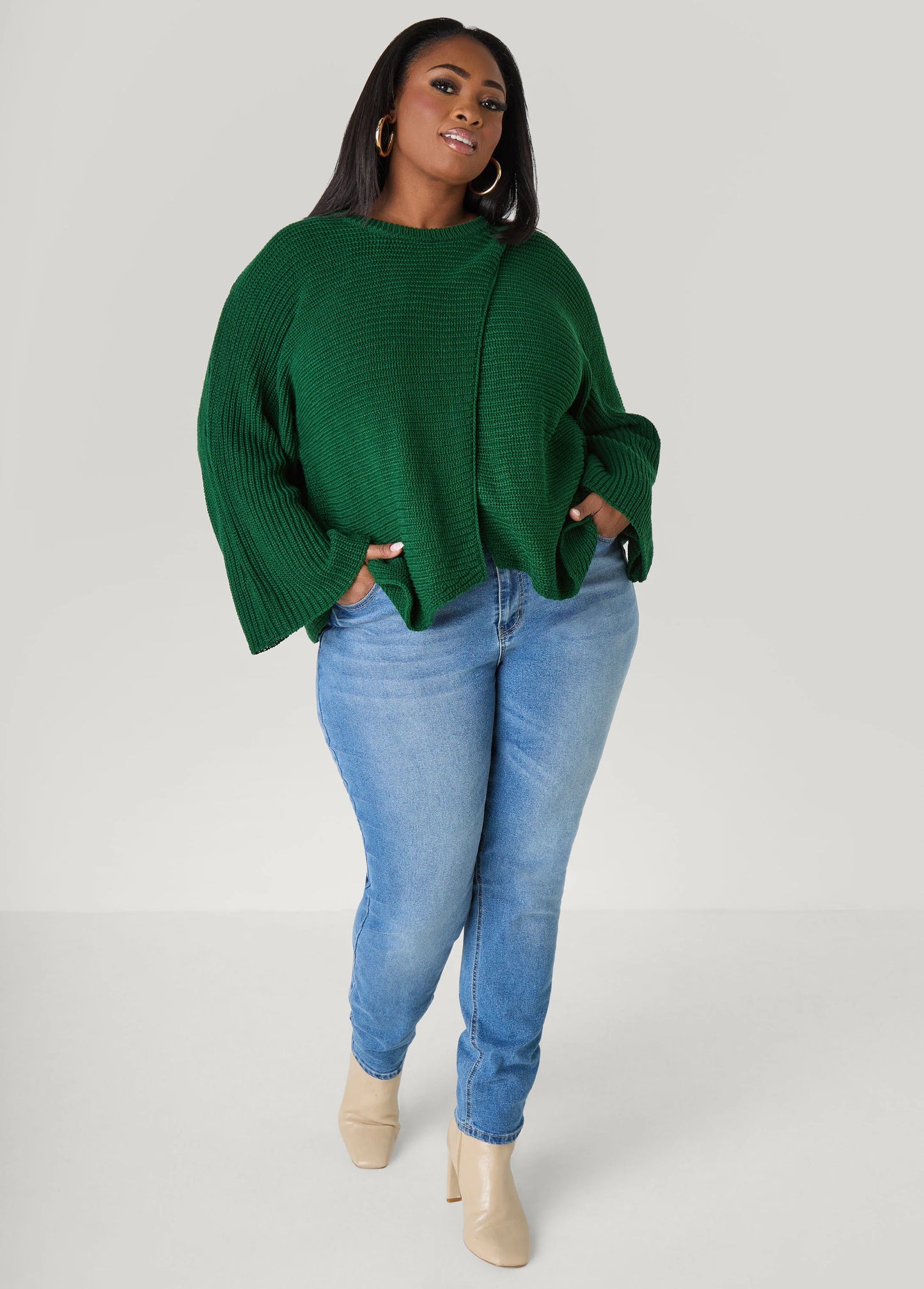 Crisscross Ribbed Sweater