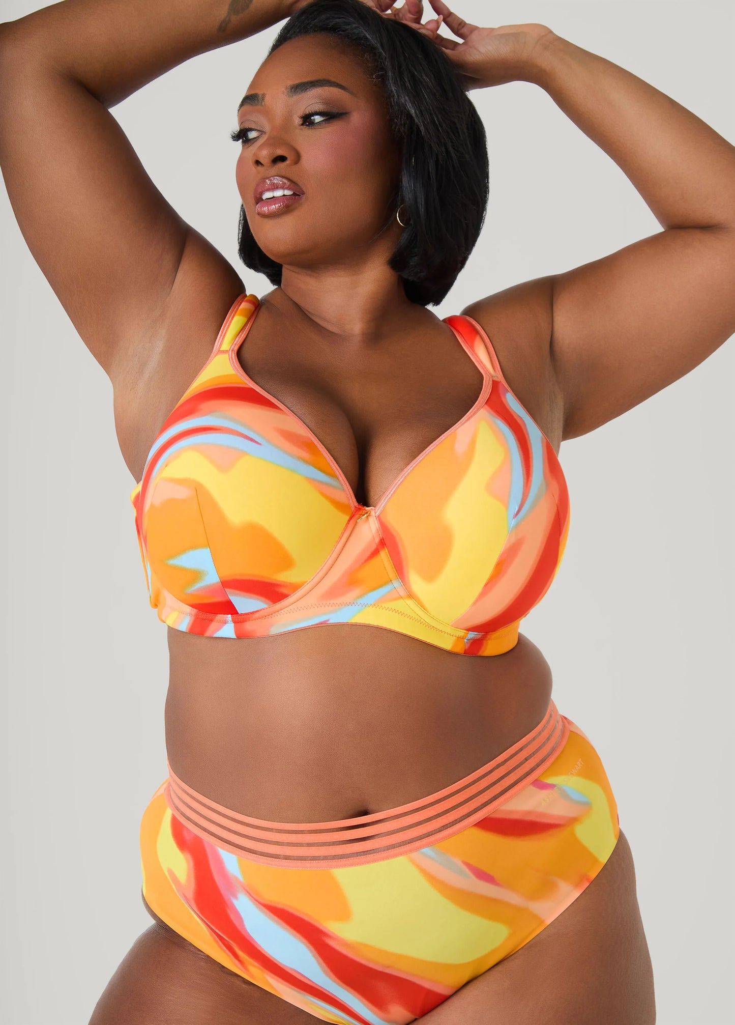 Watercolor Plunge Butterfly Bra