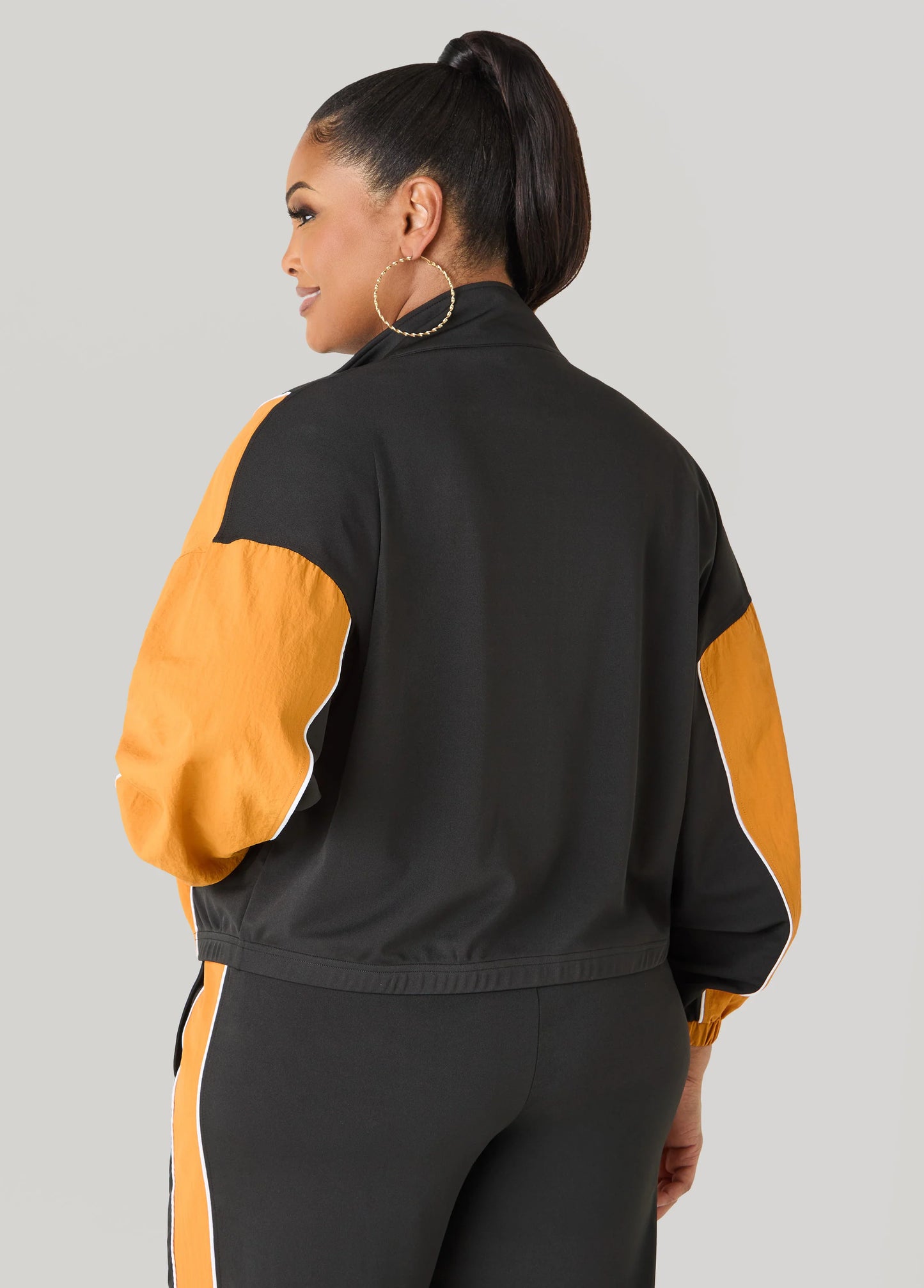 Paneled Two Tone Jacket