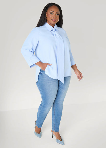 Poplin Tie Shirt